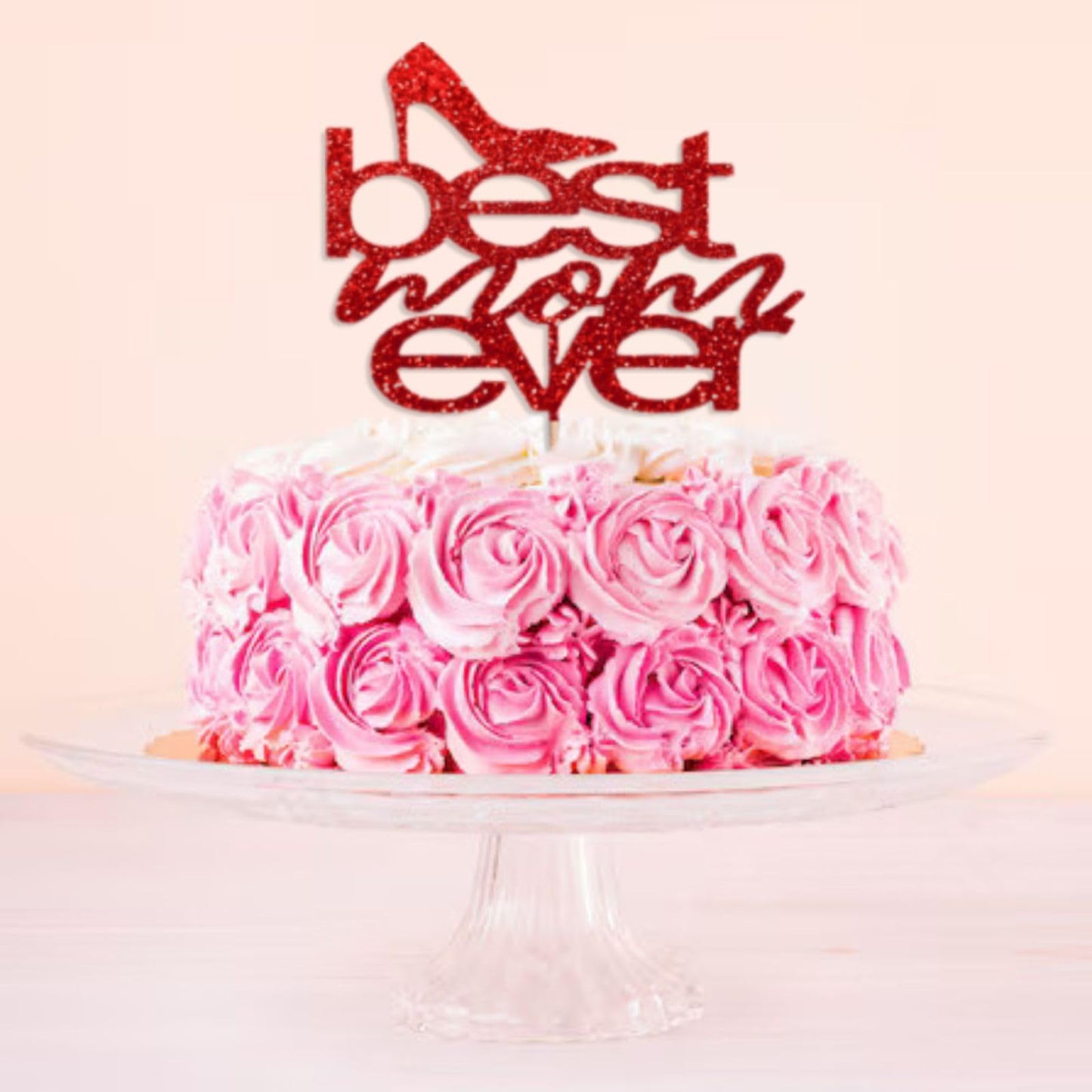 MOTHERS DAY Best Mother Ever Cake Topper Glitter Cardstock Party Decoration Toppers, Happy Birthday Mom Cake Topper, Mom Cake Topper, Mom Birthday Gifts