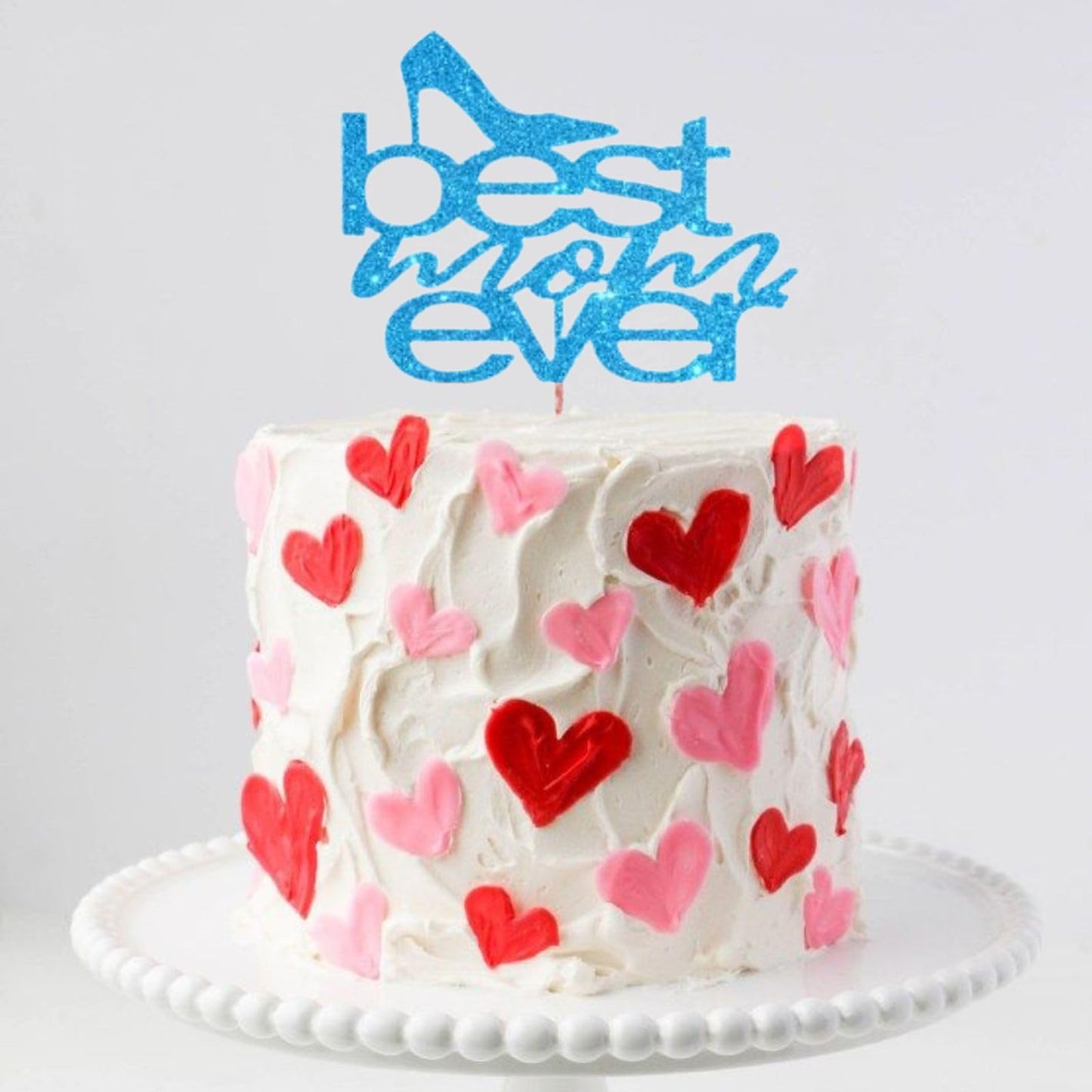 MOTHERS DAY Best Mother Ever Cake Topper Glitter Cardstock Party Decoration Toppers, Happy Birthday Mom Cake Topper, Mom Cake Topper, Mom Birthday Gifts