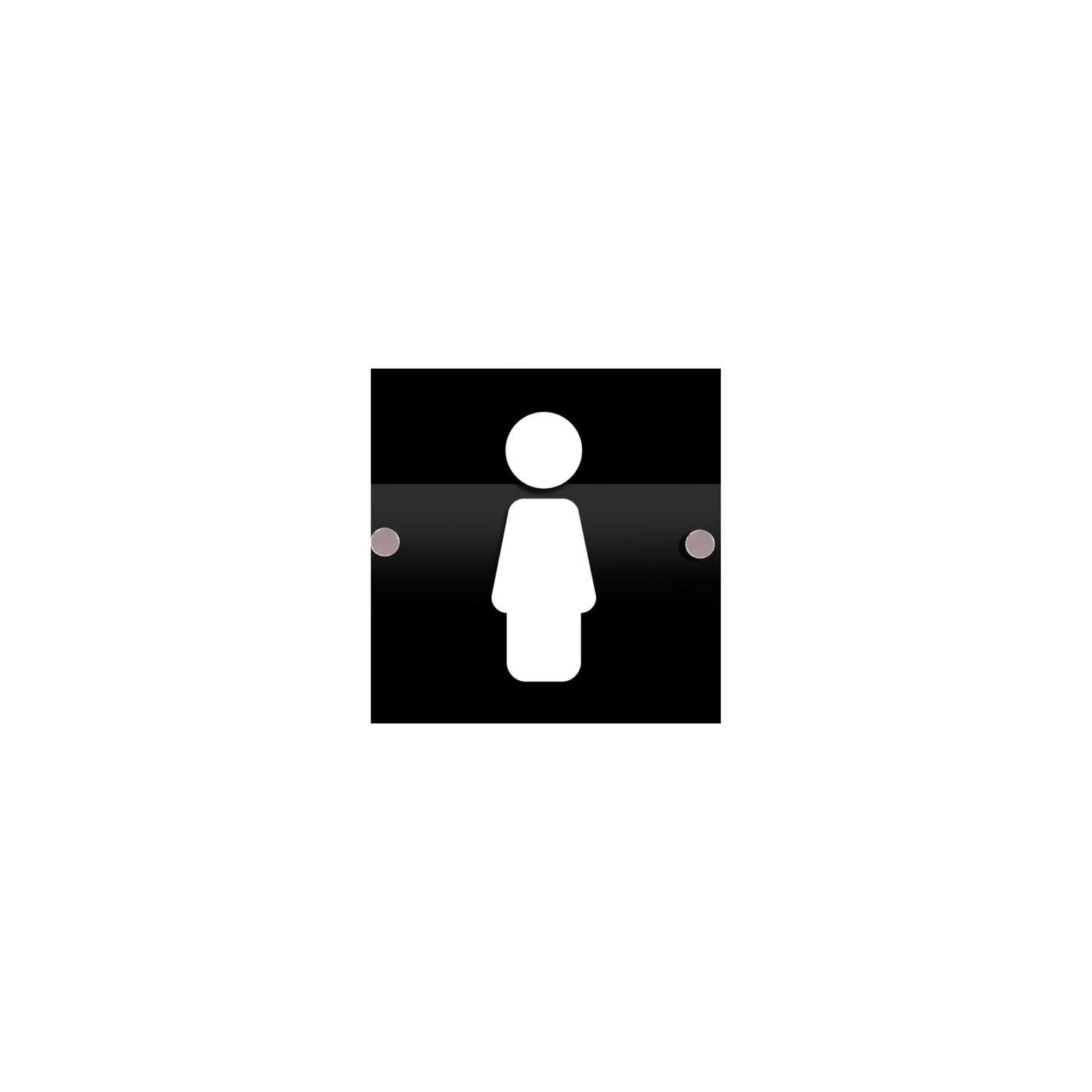 Wall & Door Toilet Signs | Black Acrylic with Raised 3D Numbers - DISPLAY & WONDER