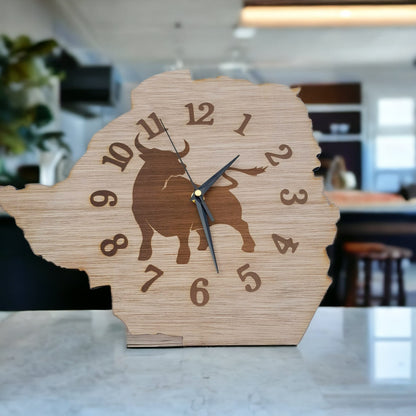 DISPLAY & WONDER Zimbabwe Map with Couple’s Totems | Personalised Mirror Acrylic Plaque