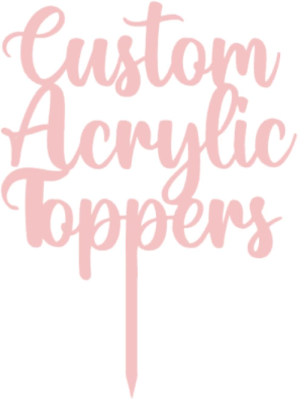 Custom Acrylic Cake Topper with Name – Personalised for All Occasions | DISPLAY & WONDE