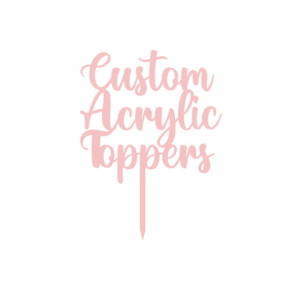 Acrylic Custom Cake Topper | Personalised Cake Toppers | Happy Birthday | Wedding Decoration Table Centre Piece Party Decoration | Strong 3mm Acrylic | Custom Cake Acrylic Topper by Display and Wonder