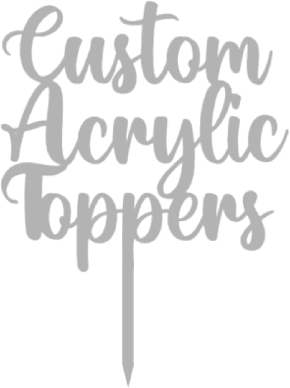 Custom Acrylic Cake Topper with Name – Personalised for All Occasions | DISPLAY & WONDE