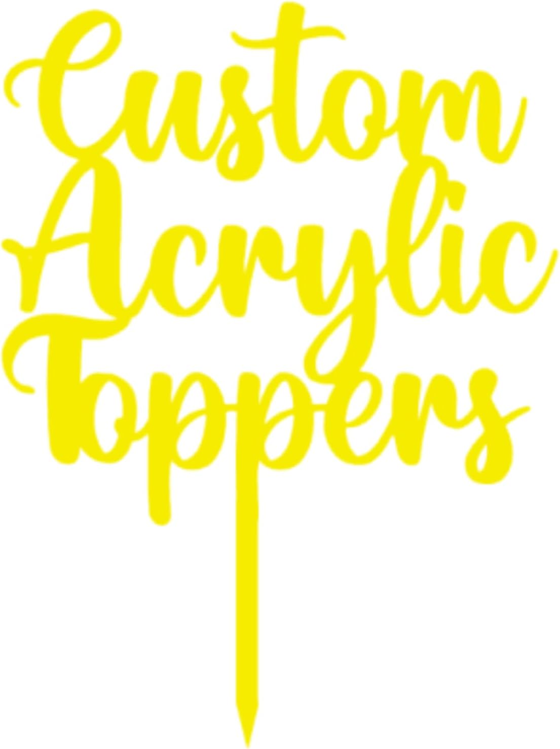 Custom Acrylic Cake Topper with Name – Personalised for All Occasions | DISPLAY & WONDE