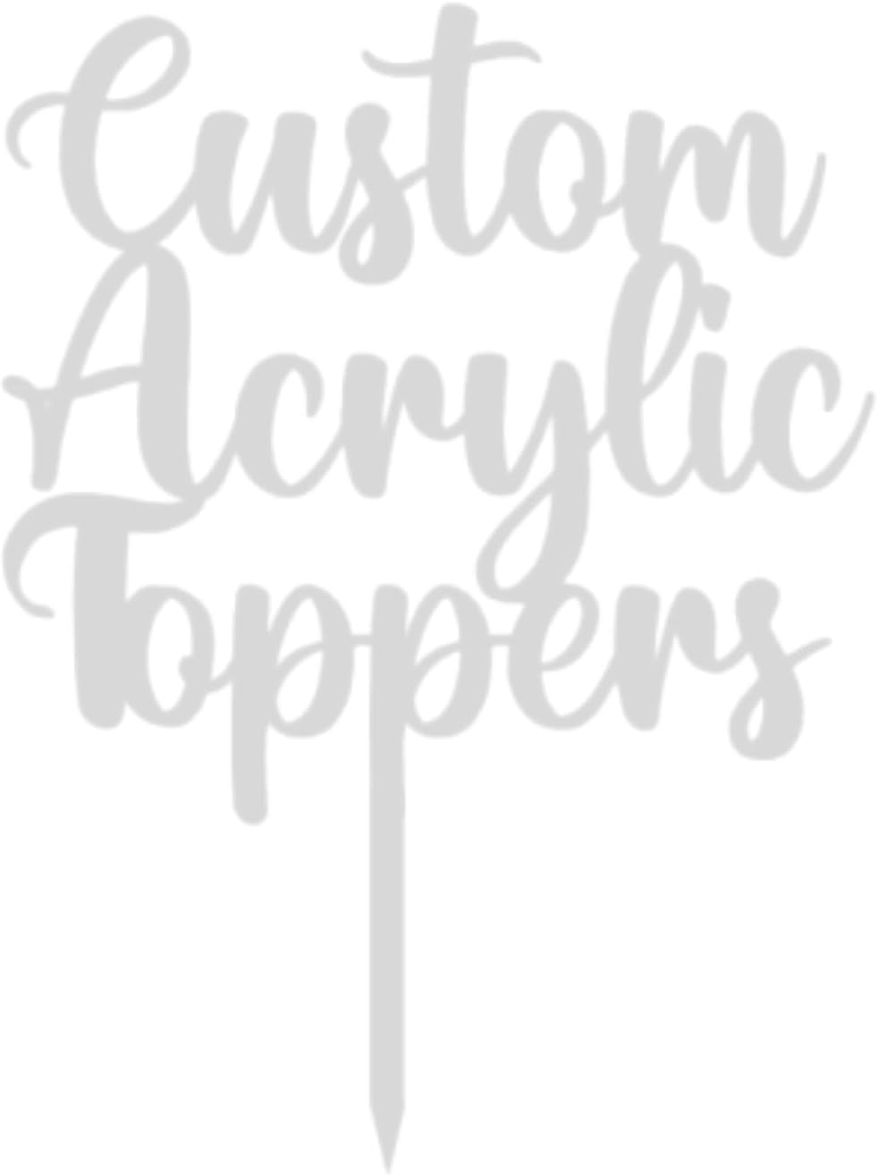 Custom Acrylic Cake Topper with Name – Personalised for All Occasions | DISPLAY & WONDE