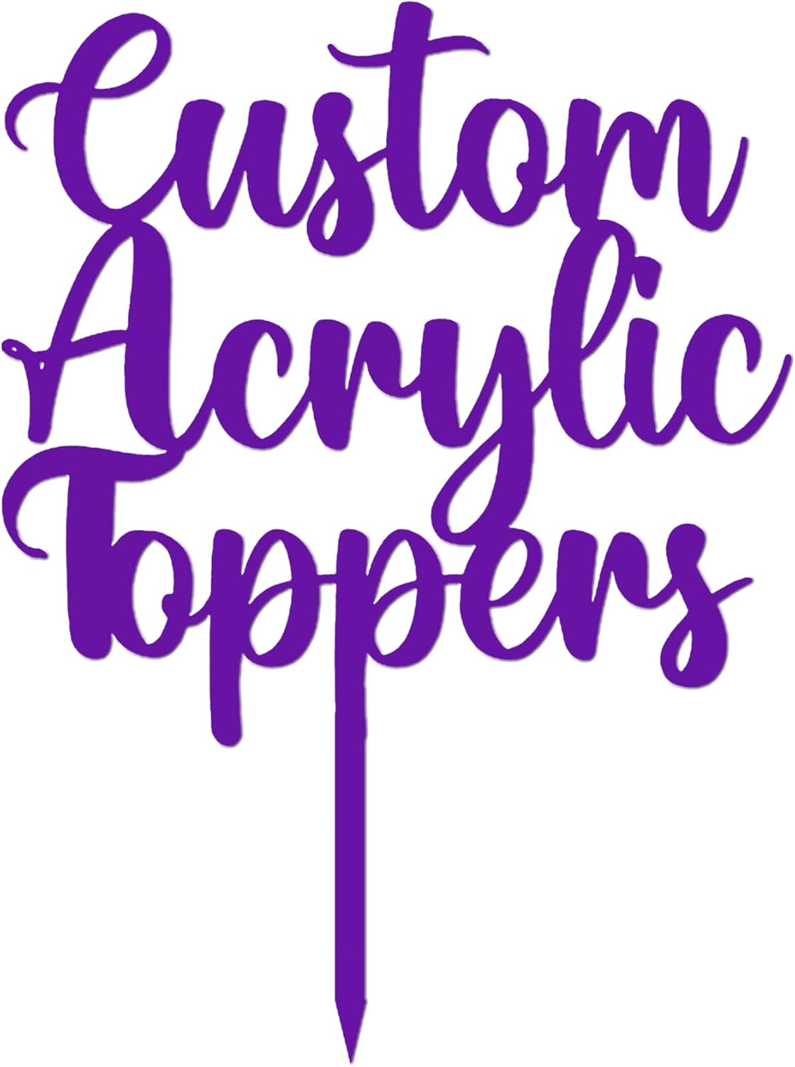 Custom Acrylic Cake Topper with Name – Personalised for All Occasions | DISPLAY & WONDE