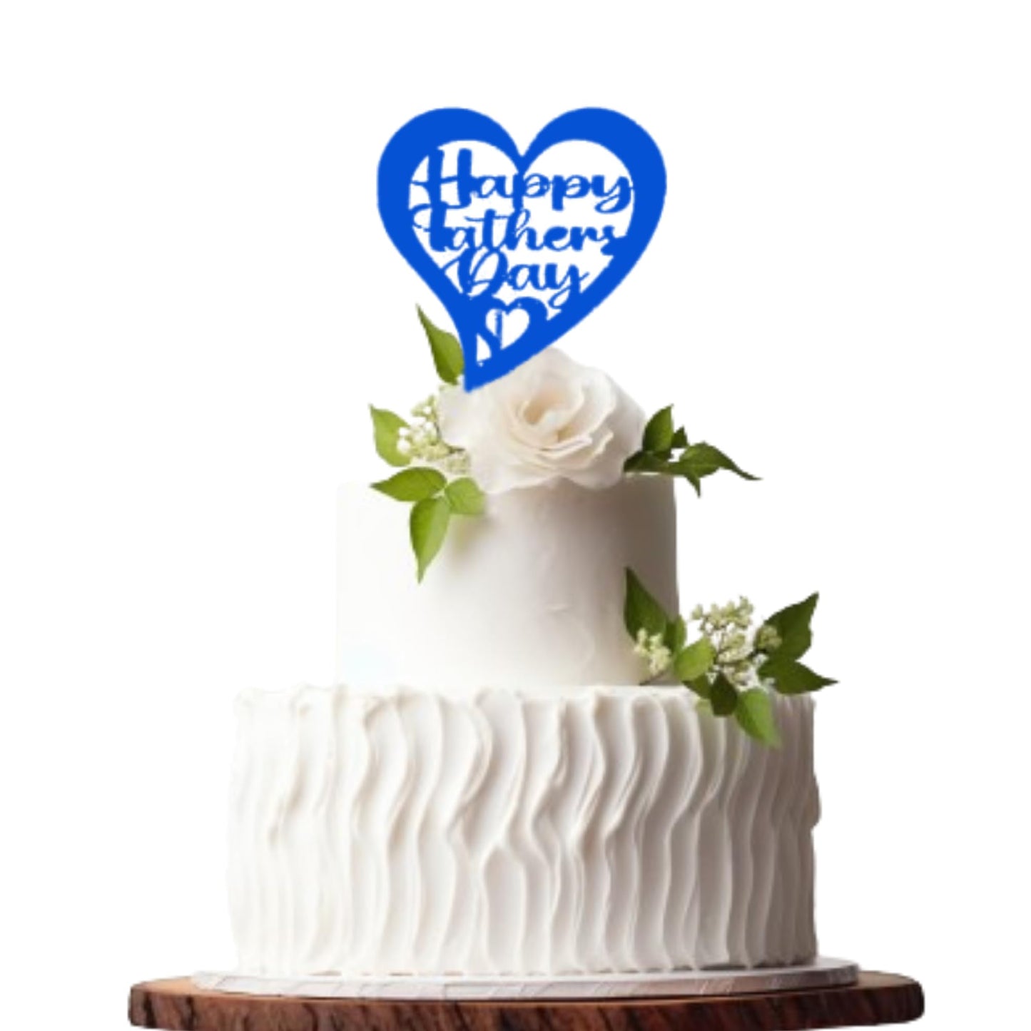 Happy Fathers Day Cake Topper Glitter Cardstock Toppers -