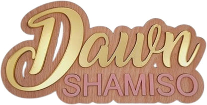 Personalised Wooden Name Sign – Custom Wall Plaque by DISPLAY & WONDER