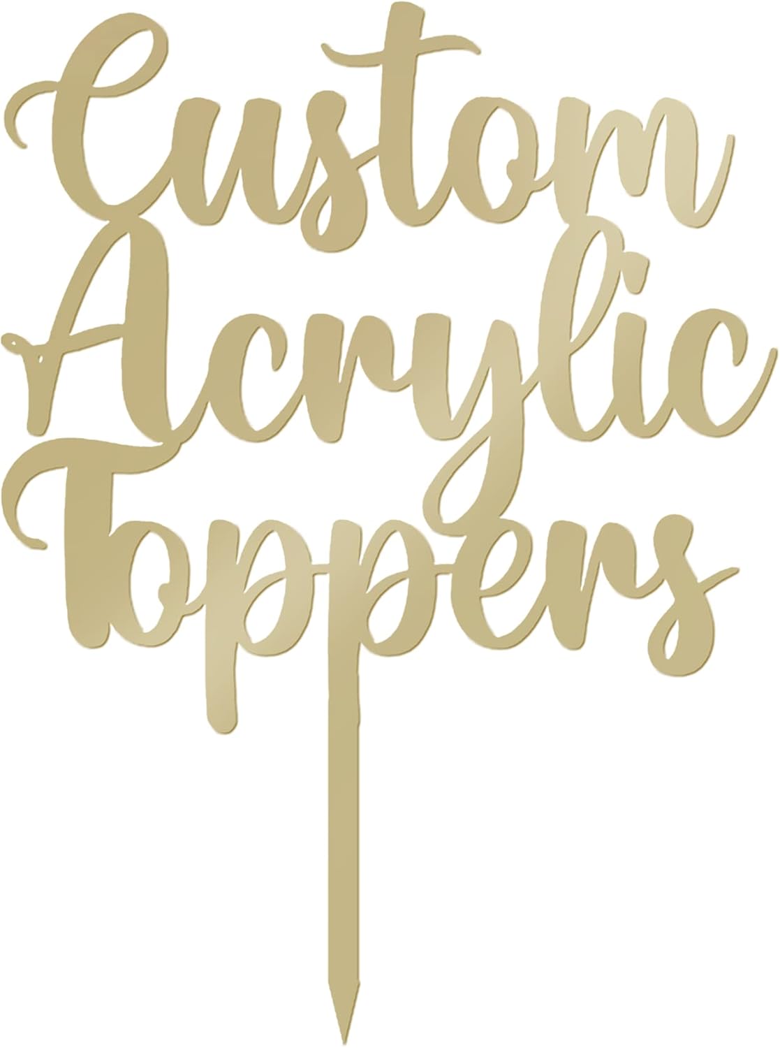 Custom Acrylic Cake Topper with Name – Personalised for All Occasions | DISPLAY & WONDE