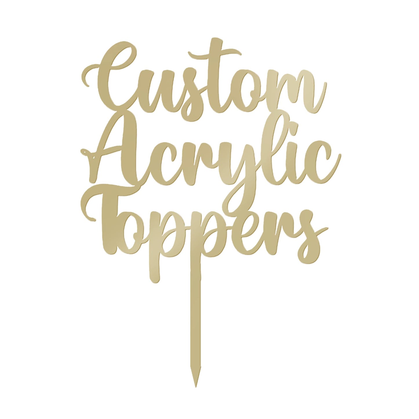 Acrylic Custom Cake Topper | Personalised Cake Toppers | Happy Birthday | Wedding Decoration Table Centre Piece Party Decoration | Strong 3mm Acrylic | Custom Cake Acrylic Topper by Display and Wonder
