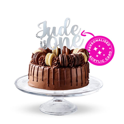 Acrylic Custom Cake Topper | Personalised Cake Toppers | Happy Birthday | Wedding Decoration Table Centre Piece Party Decoration | Strong 3mm Acrylic | Custom Cake Acrylic Topper by Display and Wonder