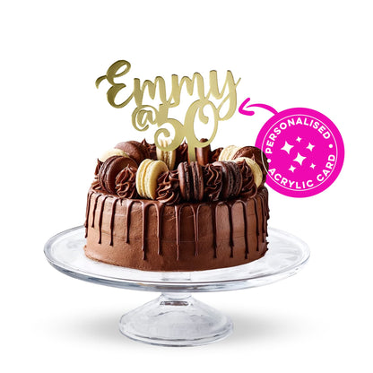 Acrylic Custom Cake Topper | Personalised Cake Toppers | Happy Birthday | Wedding Decoration Table Centre Piece Party Decoration | Strong 3mm Acrylic | Custom Cake Acrylic Topper by Display and Wonder