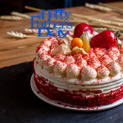 Happy Fathers Day Cake Topper Glitter Cardstock Toppers -