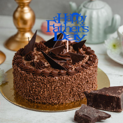 Happy Fathers Day Cake Topper Glitter Cardstock Toppers -