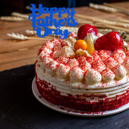 Happy Fathers Day Cake Topper Glitter Cardstock Toppers -