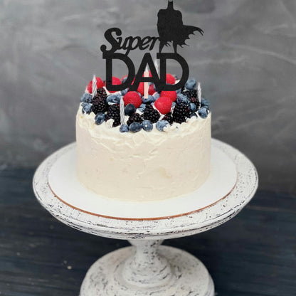 Happy Fathers Day Cake Topper Glitter Cardstock Toppers -