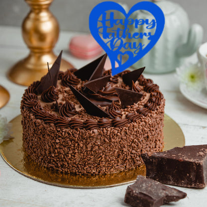 Happy Fathers Day Cake Topper Glitter Cardstock Toppers -