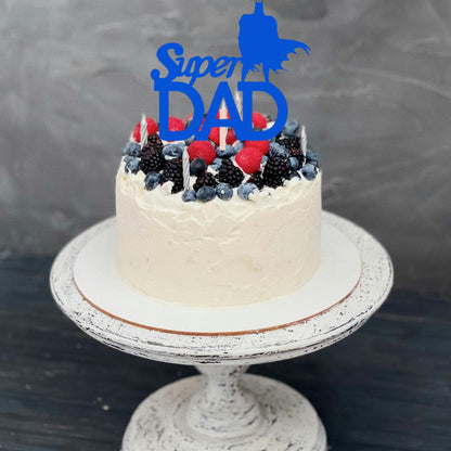 Happy Fathers Day Cake Topper Glitter Cardstock Toppers -