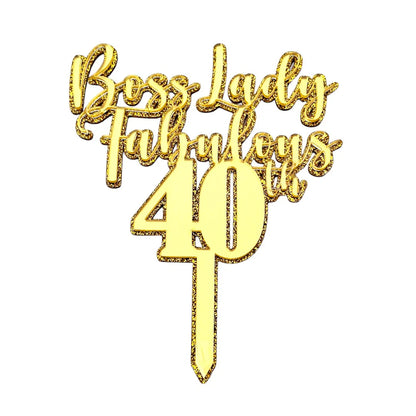 Custom Double-Layered Acrylic Cake Topper 6 Inches  By Display & Wonder – Handcrafted in the UK