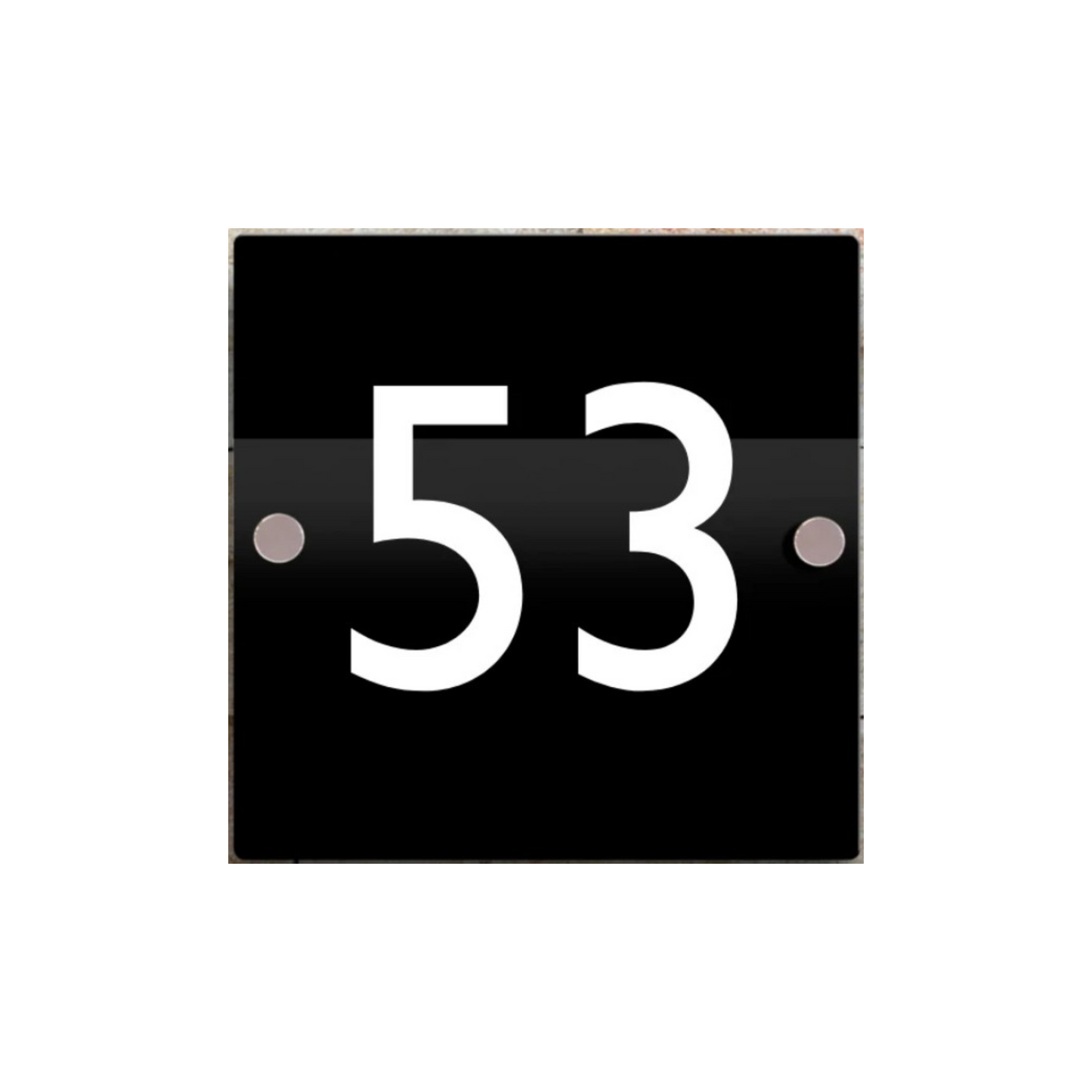 Contemporary Floating Acrylic House Sign – Custom Door Number Plaque by DISPLAY & WONDER Size: 12 x 5.6 inches (30.48cm x 14.22cm)