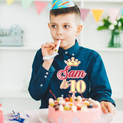 Personalised Double Layer 5 Inches Acrylic Cake Topper – DISPLAY & WONDER