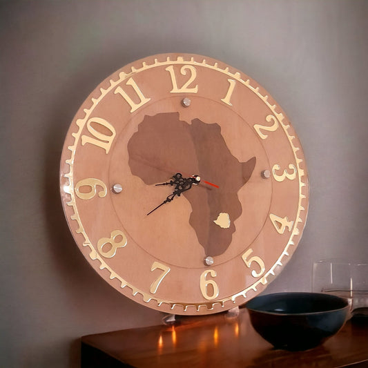 DISPLAY &amp; WONDER African Map with Custom Country Insert | Engraved Wooden Plaque