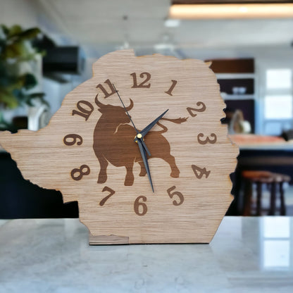 DISPLAY & WONDER Zimbabwe Map with Couple’s Totems | Personalised Mirror Acrylic Plaque