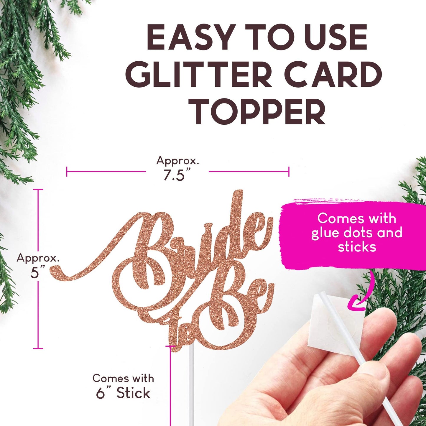 Bride To Be Cake Topper - Wedding Bridal Shower - Hen Party Bachelorette Parties Decoration - Cake Toppers by 3 LITTLE DESSERTS